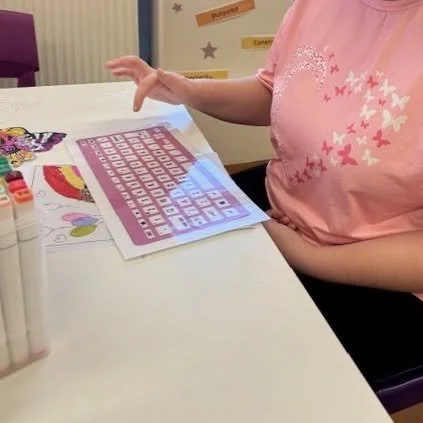 Our young person has been practising letter recognition using a laminated keyboard, making learning interactive and fun! 

This activity helps develop literacy, fine motor skills, and communication confidence.
 
Every key press is a step towards stro
