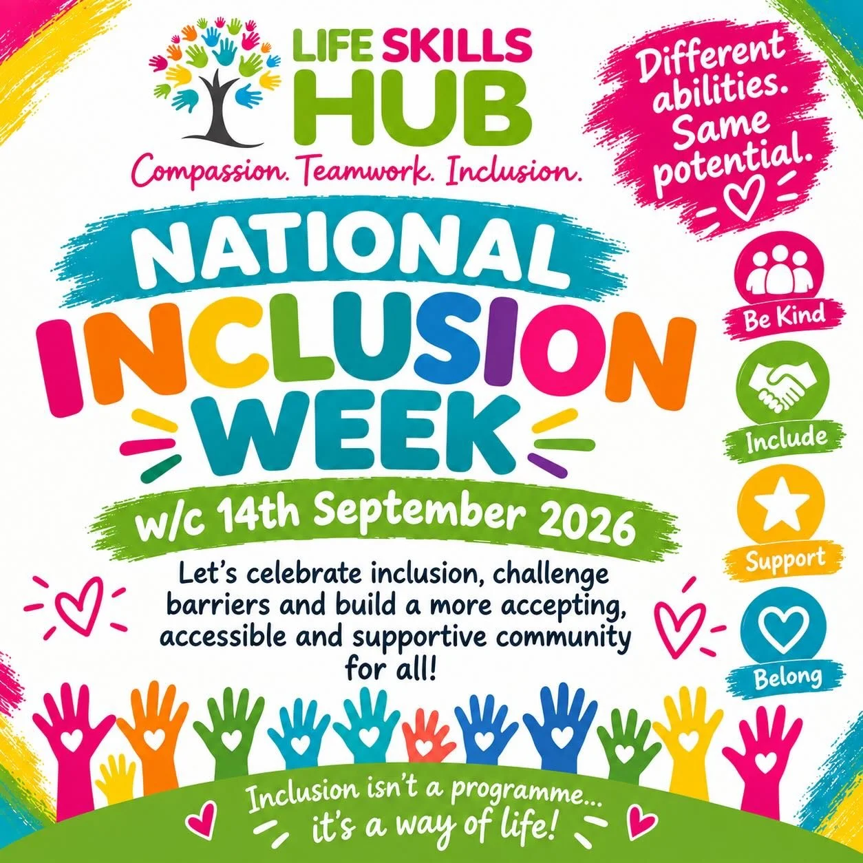 For anyone that has worked with LSH and are familiar with our ethos, you will know inclusion is at the very heart of what we do and continually learn, develop, respectfully challenge and listen on our inclusion journey.

As a IQM Centre of Excellence
