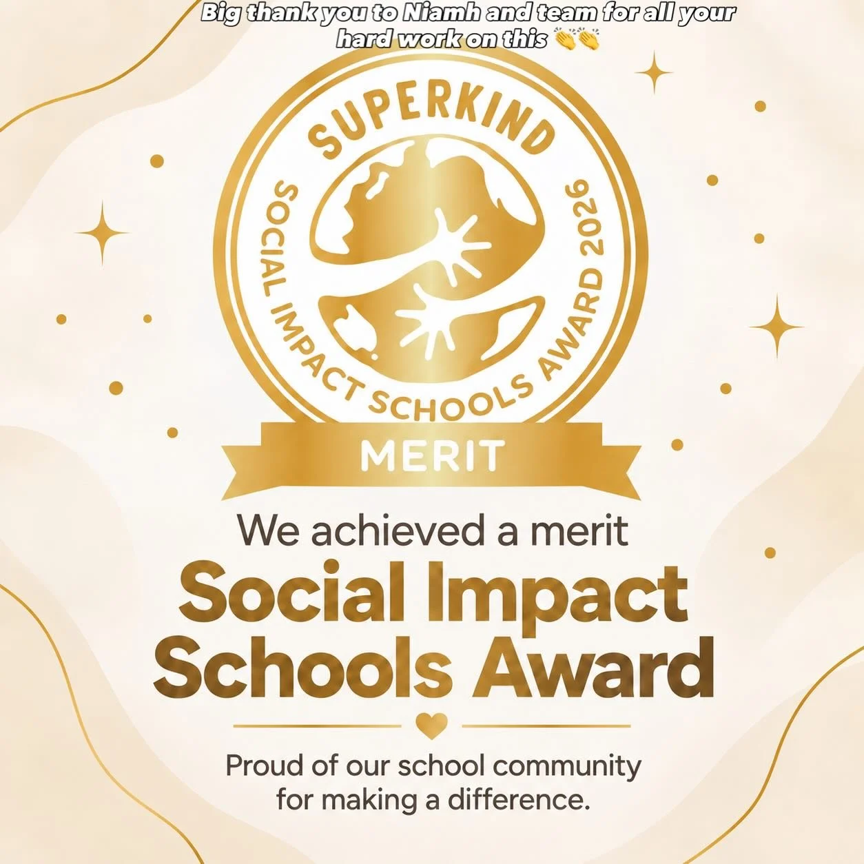 We&rsquo;re delighted to have achieved a Merit in the @superkind_org Social Impact Schools Award 2026! 🌟

This recognises the fantastic social action our pupils have taken throughout the year and the positive difference they have made in their schoo