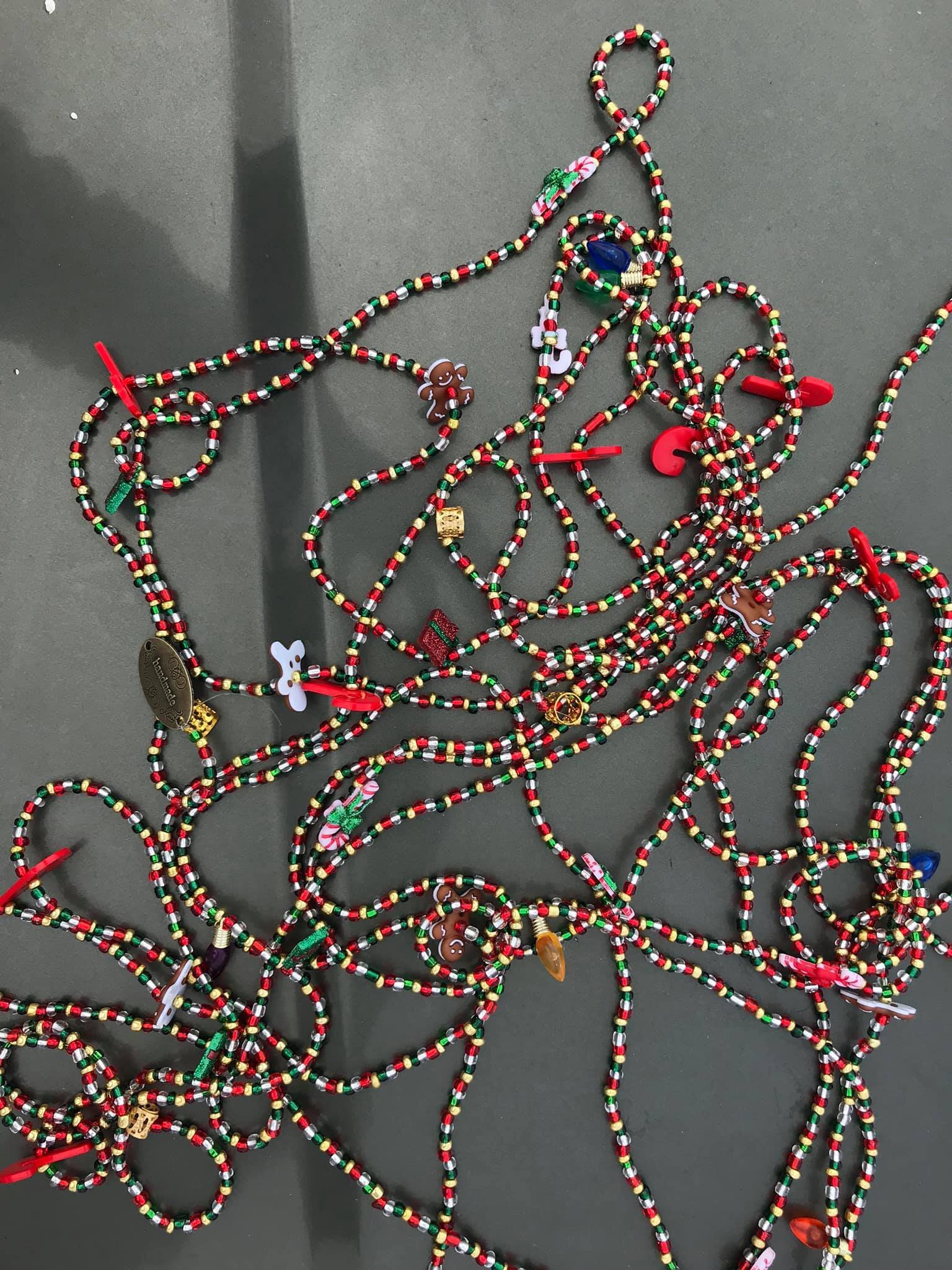 Christmas Beaded Garland