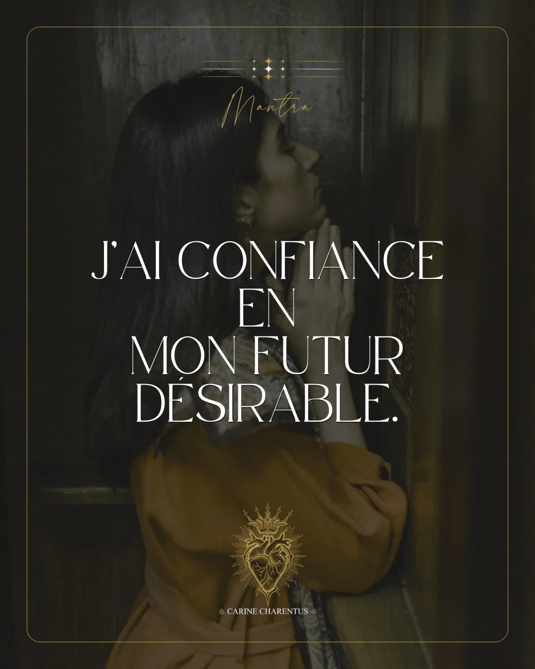 𓆩♡𓆪 &laquo;&nbsp; J&rsquo;ai confiance en mon futur d&eacute;sirable. &raquo; 𓆩♡𓆪

Plus de place pour le doute, seulement pour l'alignement et l'action. On avance avec certitude. 

Ce que l'on s'imagine avec le c&oelig;ur finit toujours par se de