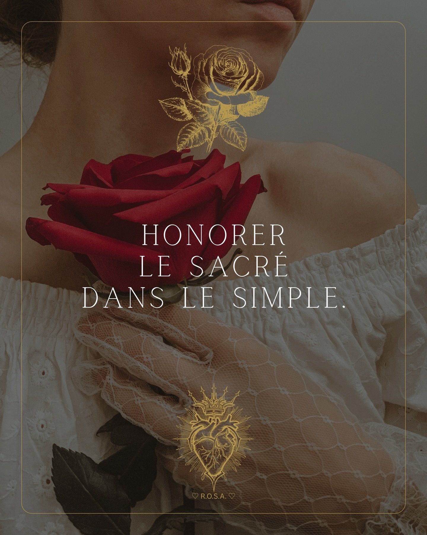 &hearts;️🤍 &laquo; Honorer le Sacr&eacute; dans le simple. &raquo; 🤍&hearts;️

𝐀𝐯𝐞𝐜 𝐀𝐦𝐨𝐮𝐫 ♡,

&bull;┈┈┈&bull;&bull;⟡ ✦ ♡ ✦ ⟡&bull;&bull;┈┈┈&bull;

𝐑.𝐎.𝐒.𝐀.
𝐑𝐨𝐬𝐞 𝐝&rsquo;𝐎𝐫 𝐒𝐚𝐜𝐫𝐞́𝐞 𝐀𝐩𝐡𝐫𝐨𝐝𝐢𝐭𝐞

𝐌𝐚𝐢𝐭𝐫𝐞 𝐝𝐞 𝐂𝐞