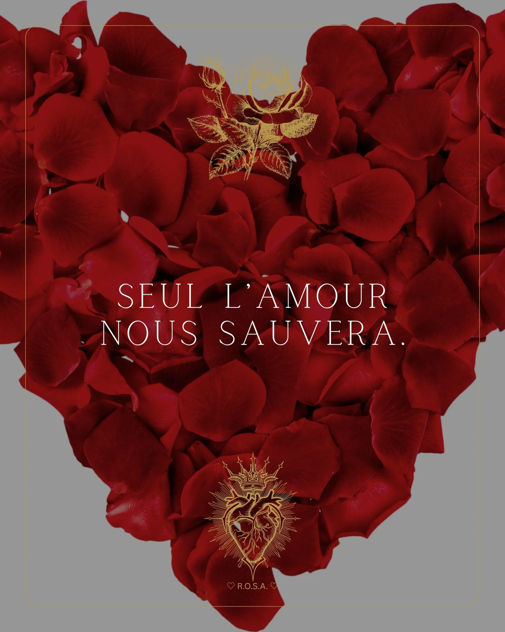 &hearts;️🤍 &laquo; Seul l&rsquo;AMOUR nous sauvera. &raquo; 🤍&hearts;️

Dans un monde qui s&rsquo;essouffle, il reste l'Essentiel. Seul l&rsquo;Amour nous sauvera. Une boussole, un refuge, et notre plus belle r&eacute;volution.

Face au chaos, choi
