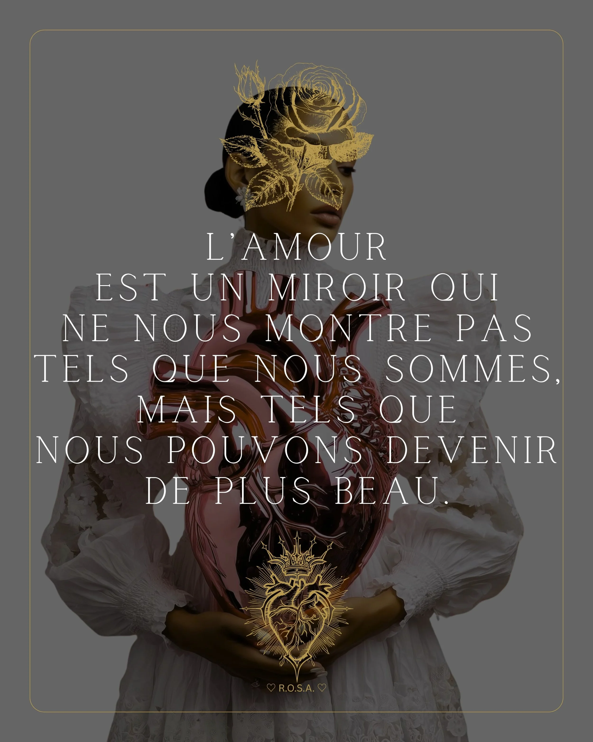 Et si l&rsquo;amour &eacute;tait le plus grand levier de transformation ?

Ce que l&rsquo;amour voit en toi d&eacute;passe tout ce que tu imaginais.

L&rsquo;amour ne nous juge pas, il nous r&eacute;v&egrave;le.

&hearts;️🌹&hearts;️ &laquo; L&rsquo;
