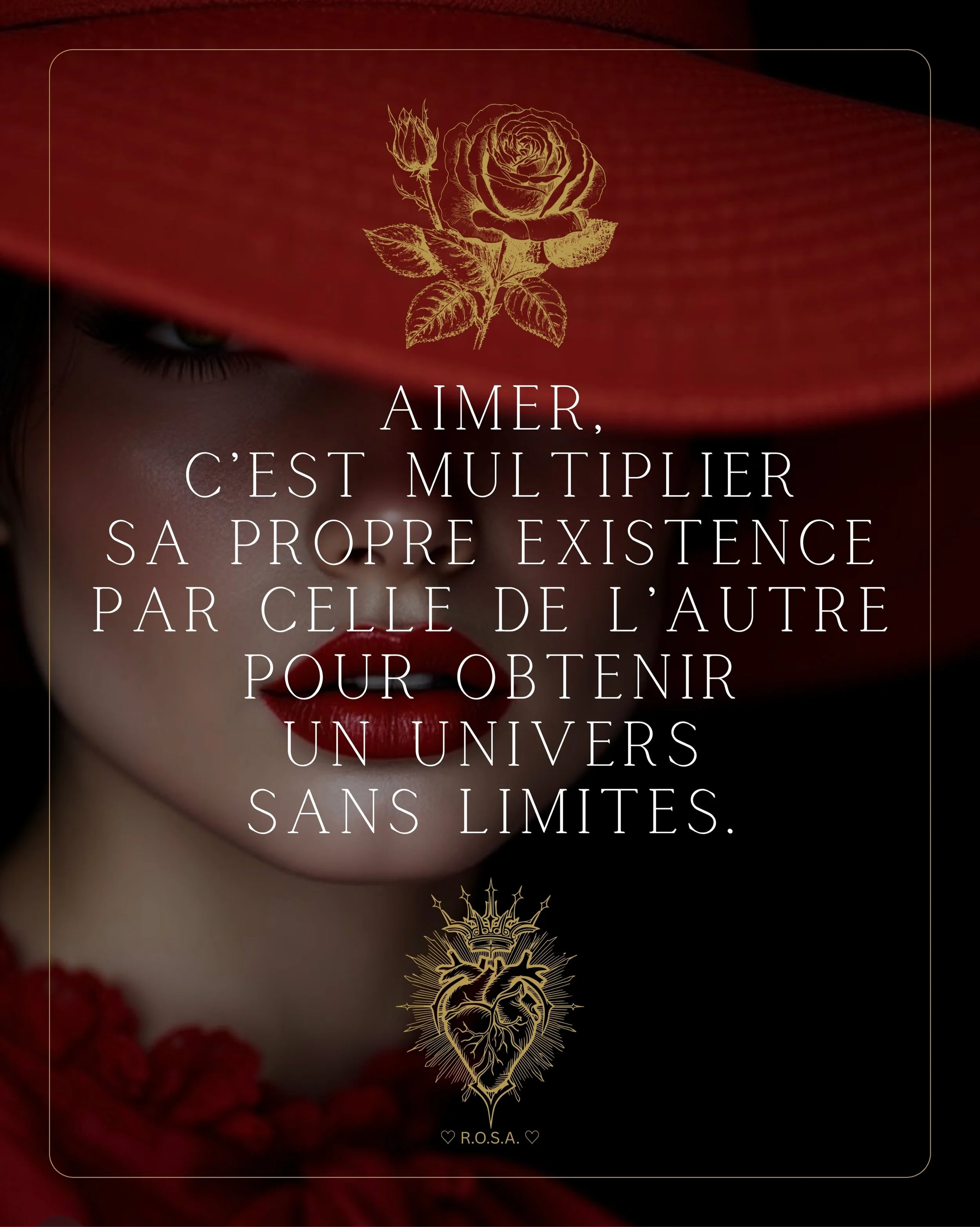 L&rsquo;amour ne divise pas, il ne soustrait rien : il d&eacute;multiplie tout.

&hearts;️🌹&hearts;️ &laquo; AIMER, C&rsquo;EST MULTIPLIER SA PROPRE EXISTENCE PAR CELLE DE L&rsquo;AUTRE POUR OBTENIR UN UNIVERS SANS LIMITES. &raquo; &hearts;️🌹&heart