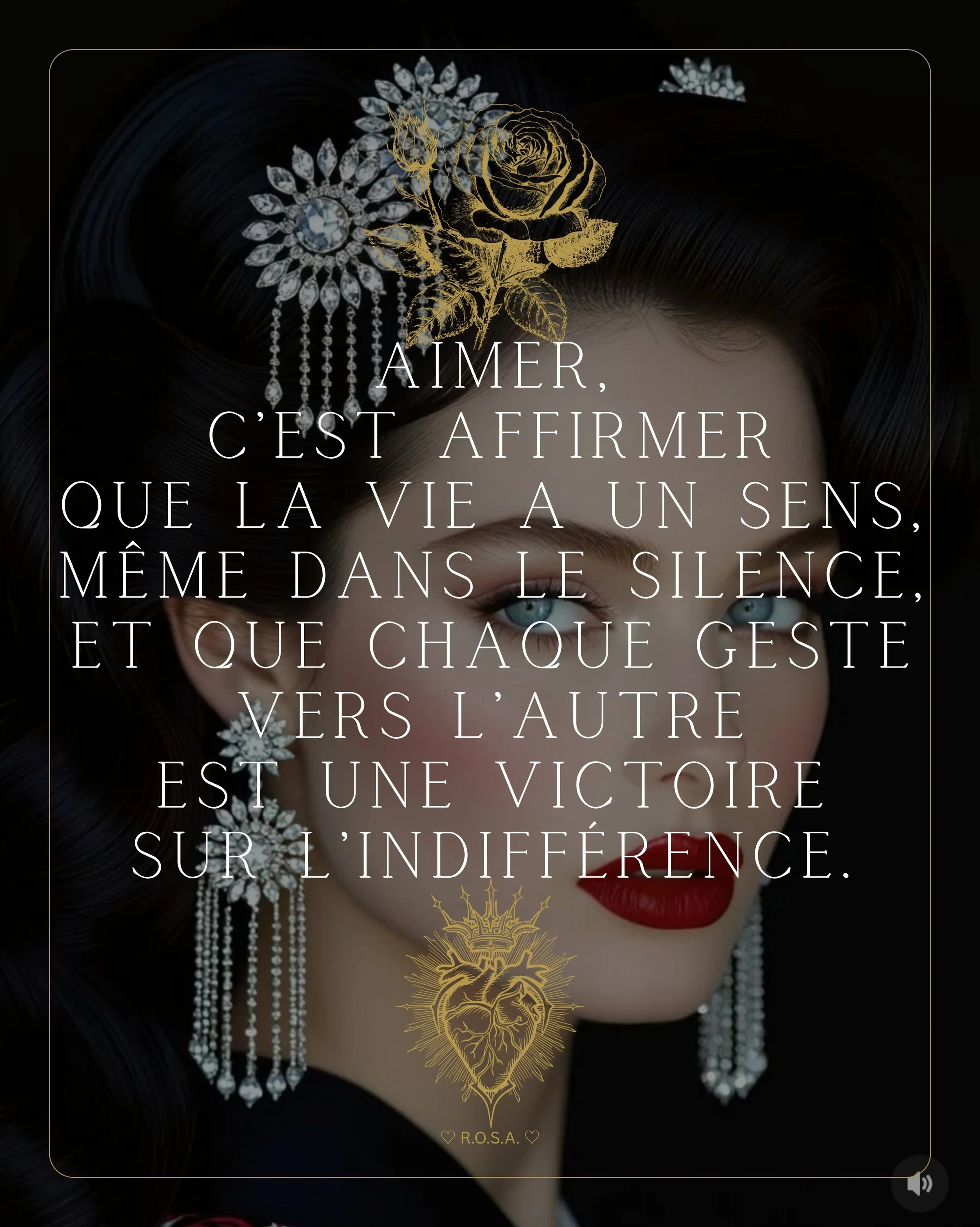 Le silence n&rsquo;est pas du vide, c&rsquo;est l&rsquo;espace o&ugrave; s&rsquo;exprime l&rsquo;Essentiel.

&hearts;️🌹&hearts;️ &laquo; AIMER, C&rsquo;EST AFFIRMER QUE LA VIE A UN SENS, M&Ecirc;ME DANS LE SILENCE, ET QUE CHAQUE GESTE VERS L&rsquo;A