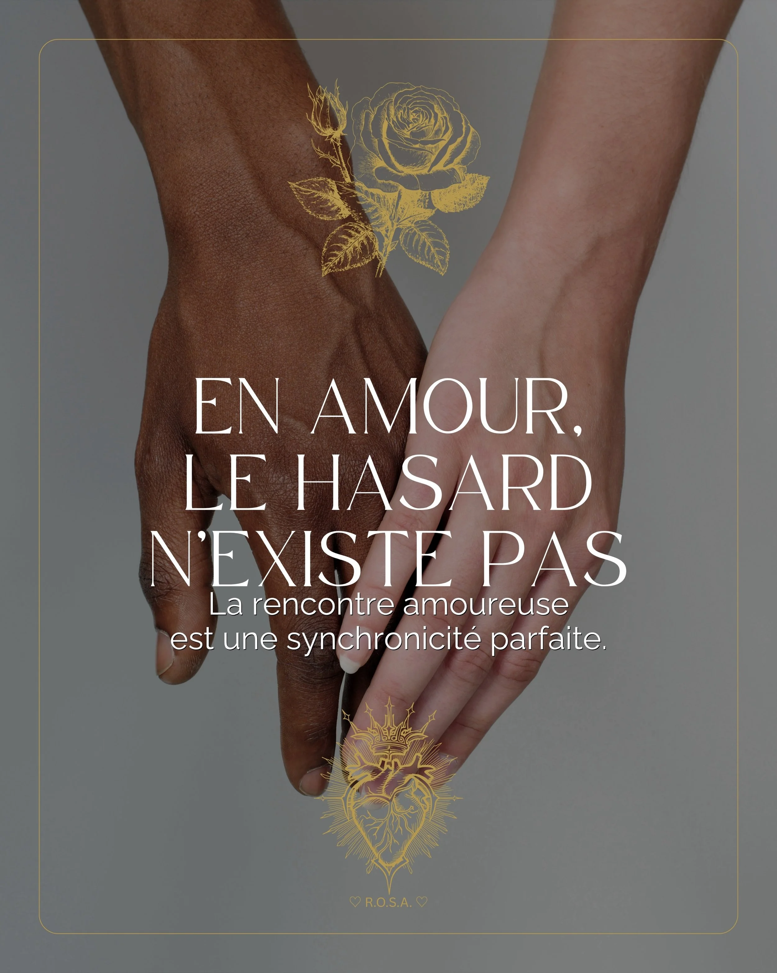 &hearts;️🌹&hearts;️ &laquo;&nbsp; EN AMOUR, LE HASARD N&rsquo;EXISTE PAS. &raquo; &hearts;️🌹&hearts;️

Les personnes qui traversent ton existence r&eacute;pondent directement &agrave; tes fr&eacute;quences int&eacute;rieures.
Elles &eacute;clairent