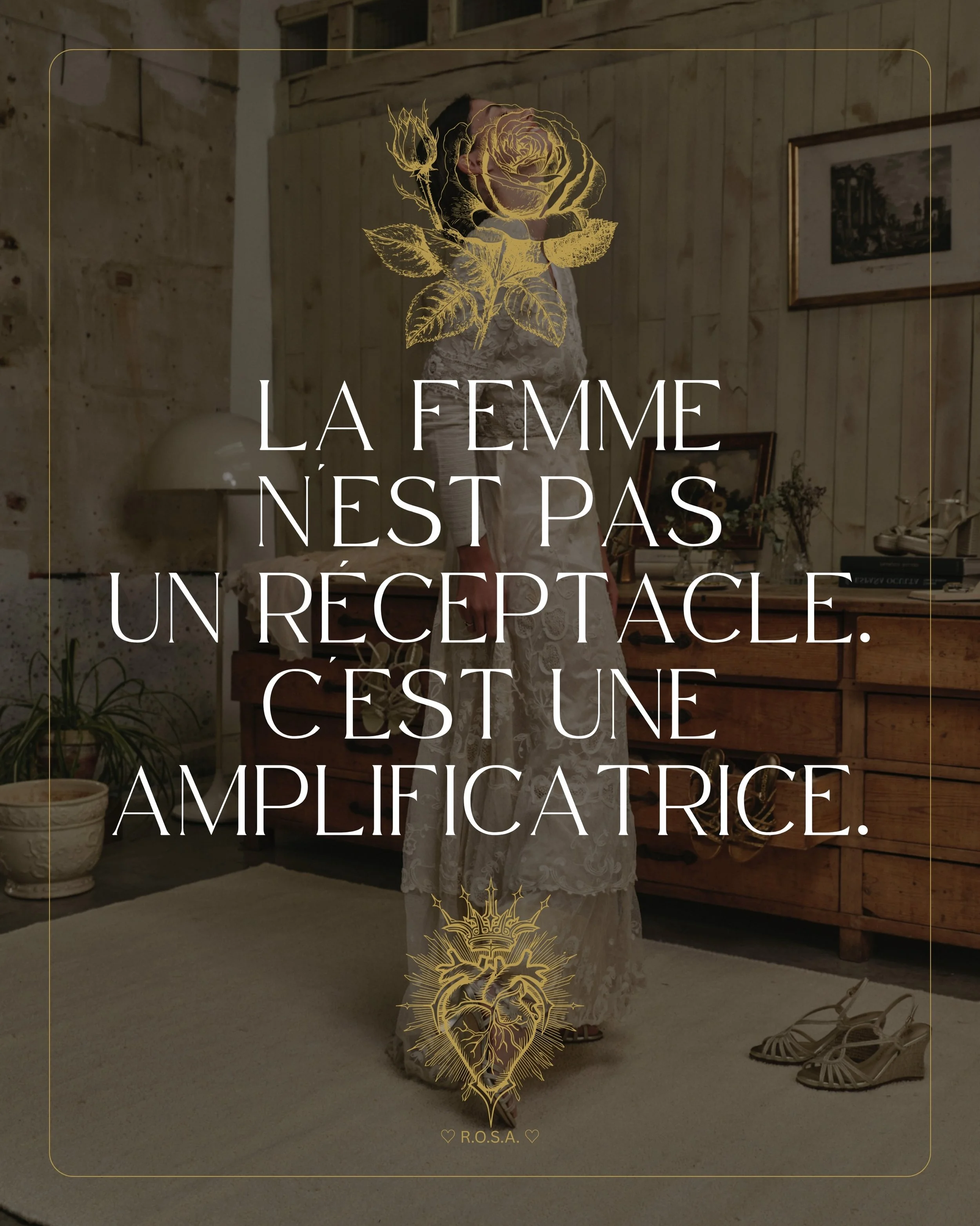 &hearts;️🌹&hearts;️ La femme n&rsquo;est pas un r&eacute;ceptacle.
C&rsquo;est une amplificatrice. &hearts;️🌹&hearts;️

Rien ne reste inerte entre les mains d&rsquo;une femme.

Elle recueille les intentions, les mots et les silences, puis les m&eac