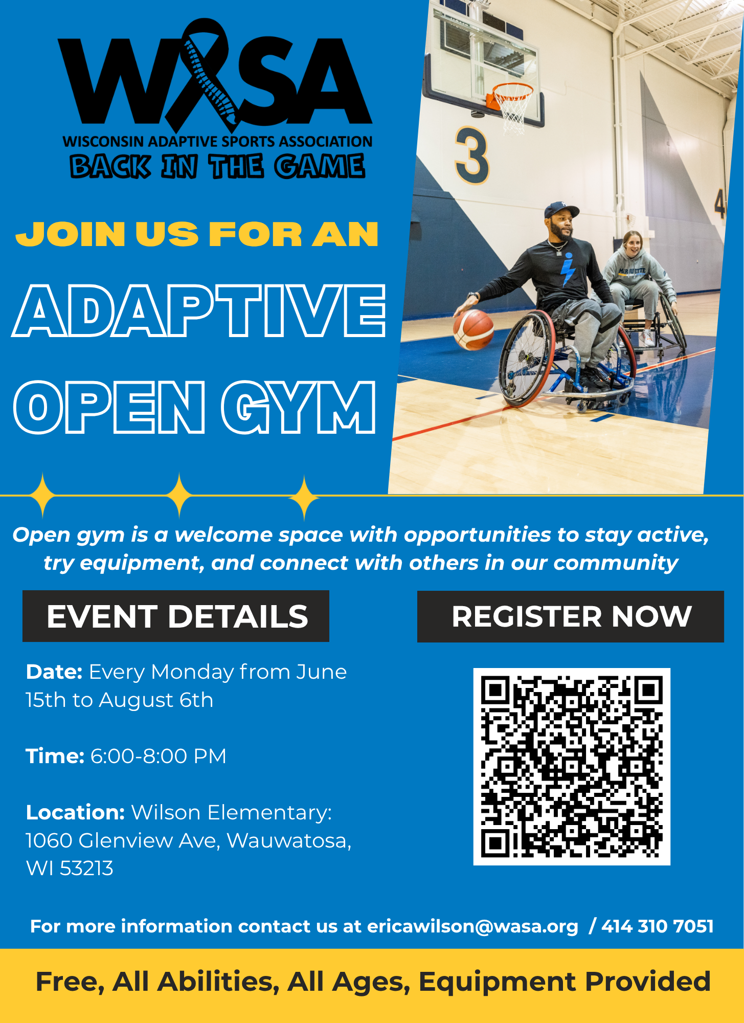 Adaptive Open Gym Mondays