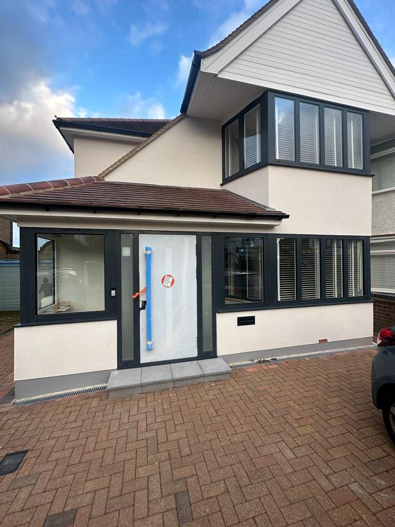 Custom Slim Aluminium Window in Fulham property designed by AtoZ