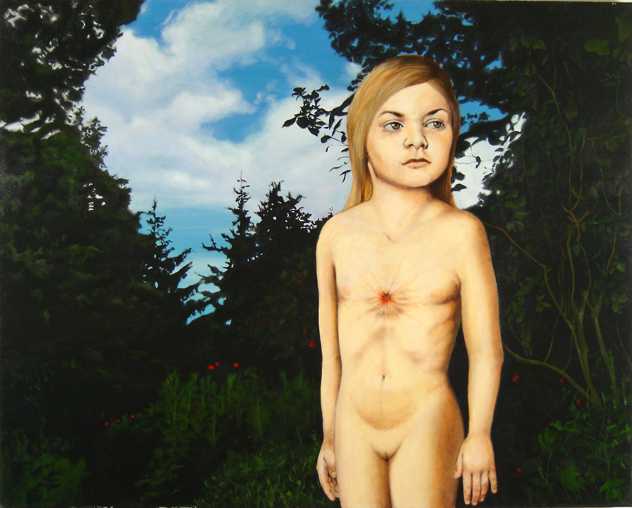 Opening, 2005, oil on canvas, 50 x 40 inches