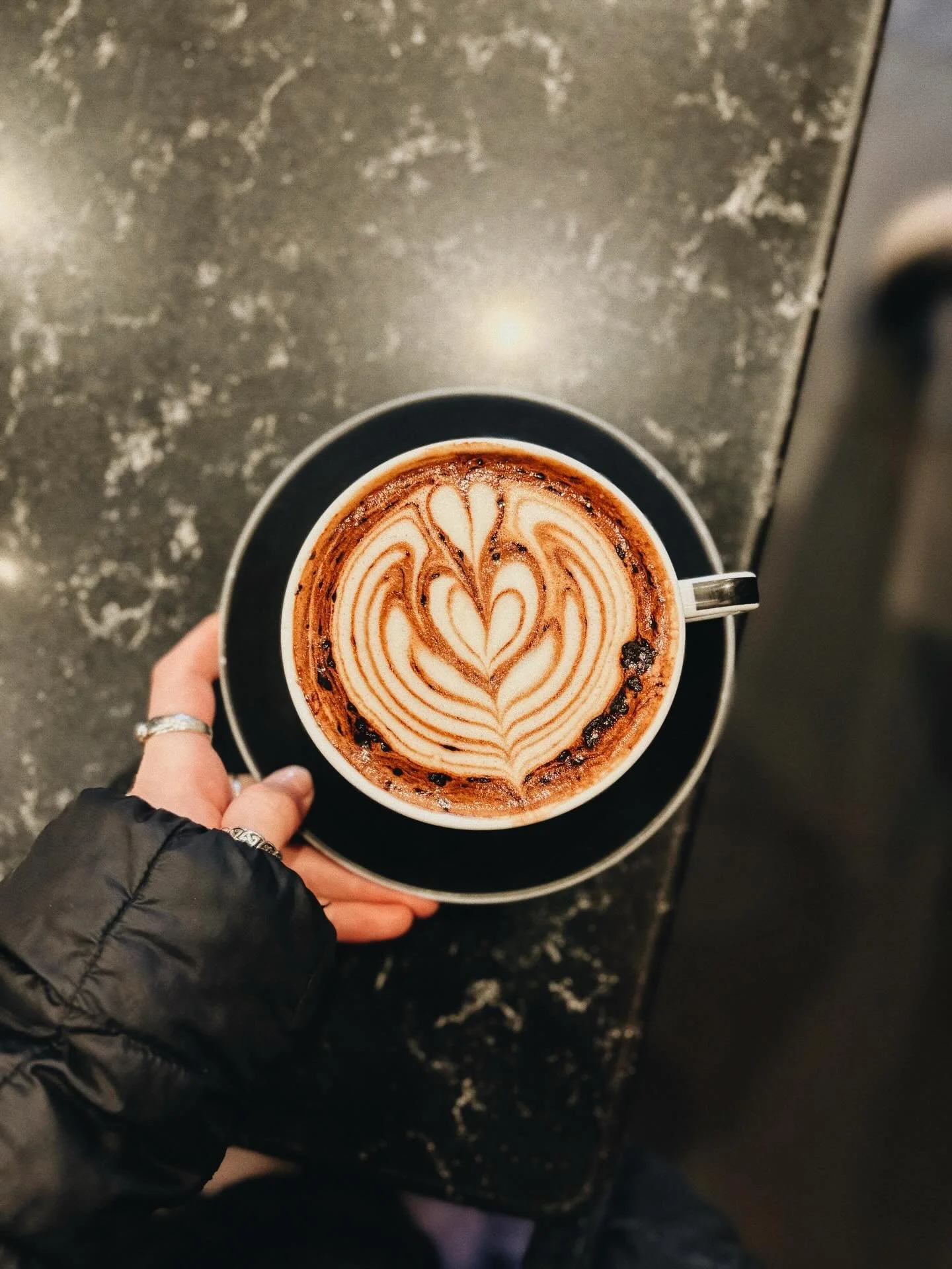 Snow today was gross but at least we had hot drinks 🤘