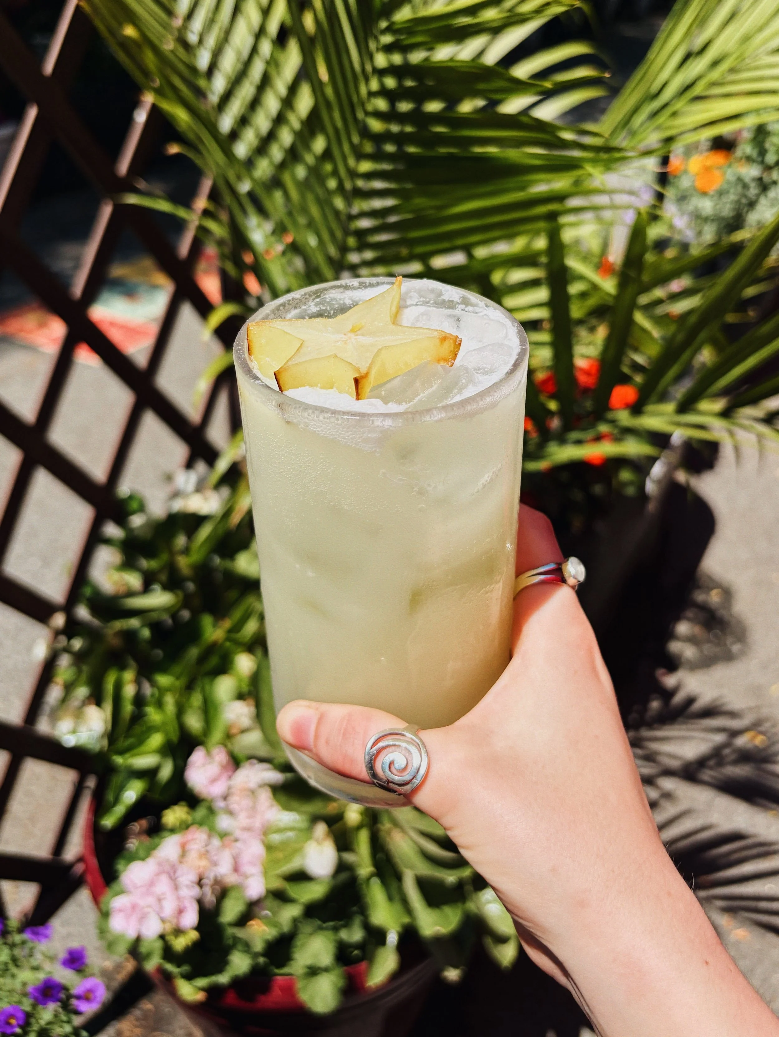 When the temperatures climb, the honeydew soda is here to help. 🍈 
Crafted with house-made honeydew syrup, coconut cream, and seltzer, then finished with a slice of star fruit. It&rsquo;s light, refreshing, and made for hot summer afternoons. 🥥
