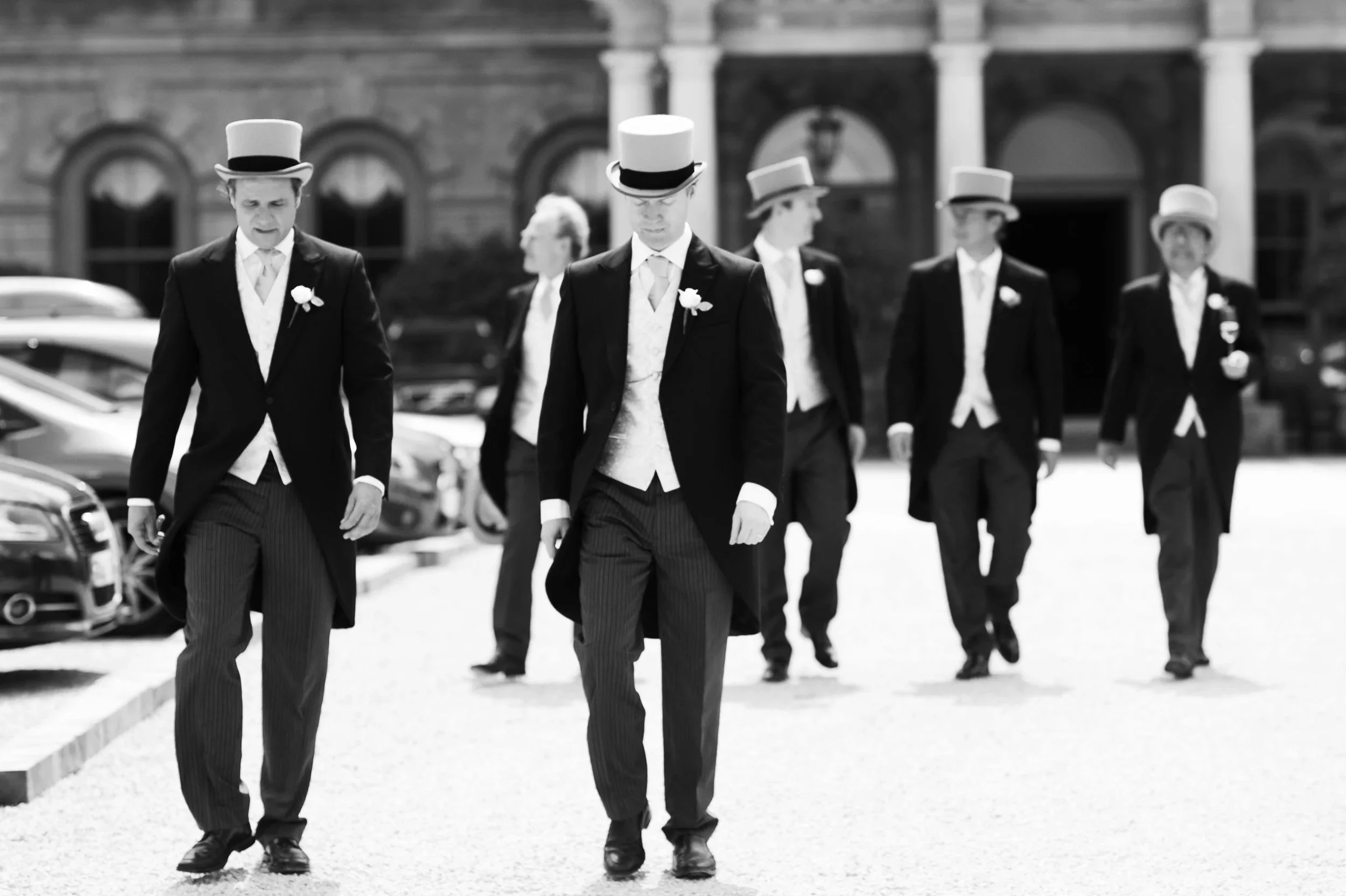 Hampshire wedding photographer takes top hat and tails at Cliveden House Hotel