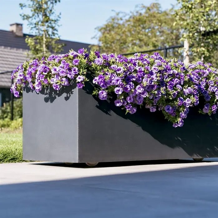 Rectangular Aluminum Planters (With Wheels)