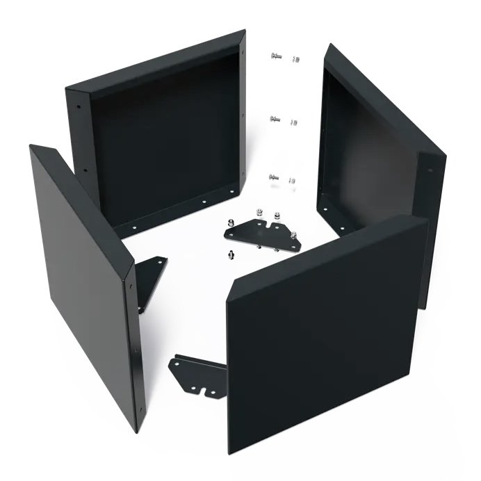 Square Connect Coated Steel Planter (without bottom)