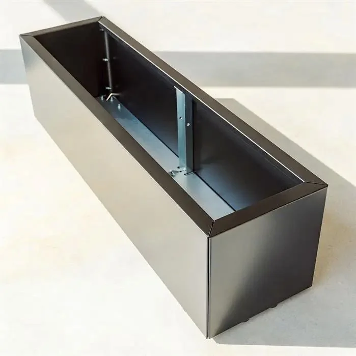 Rectangular  Connect Coated Steel Planter (without bottom)