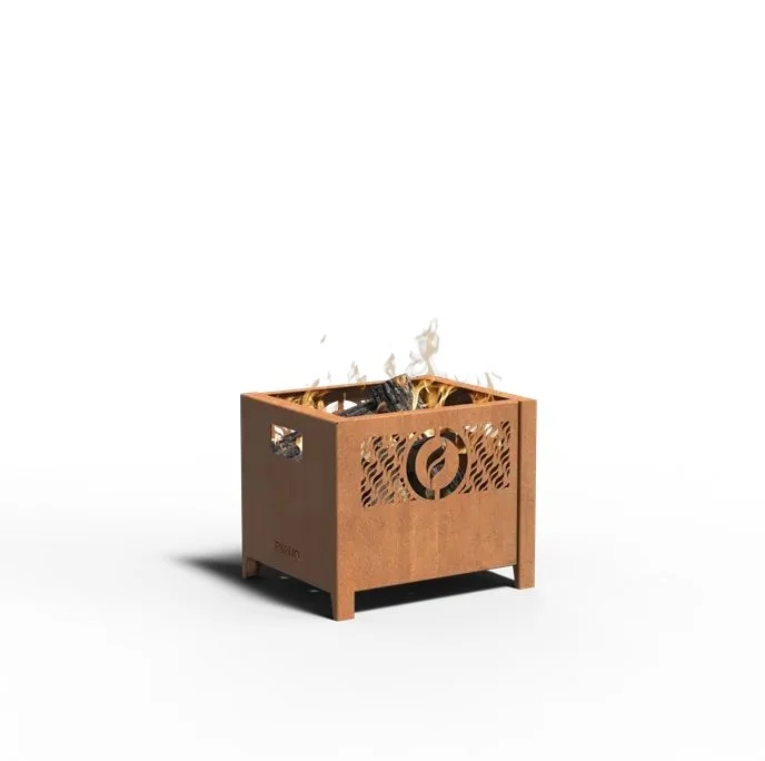 Corten Steel Fire Crate – Stylish & Weather-Resistant Garden Fire Pit