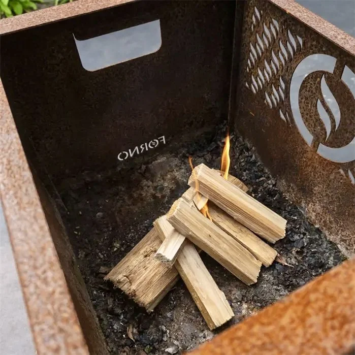 Corten Steel Fire Crate – Stylish & Weather-Resistant Garden Fire Pit