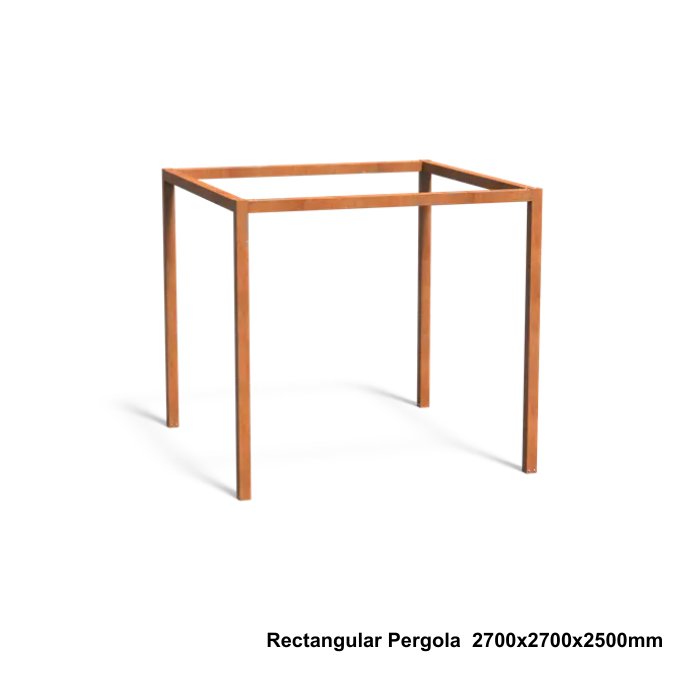 Transform Your Garden with a Stunning Rectangular Corten Steel Pergola