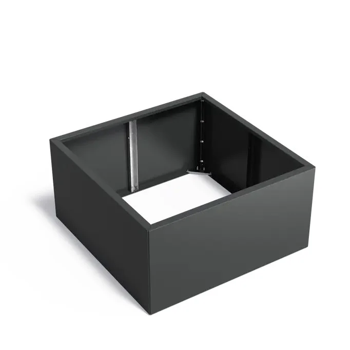 Square Connect Coated Steel Planter (without bottom)