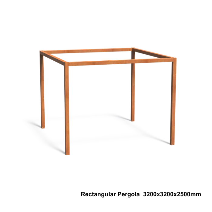 Transform Your Garden with a Stunning Rectangular Corten Steel Pergola