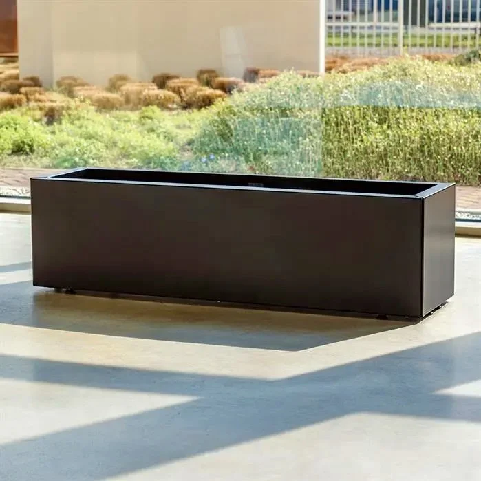 Rectangular LINK Coated Steel Planter (without bottom)