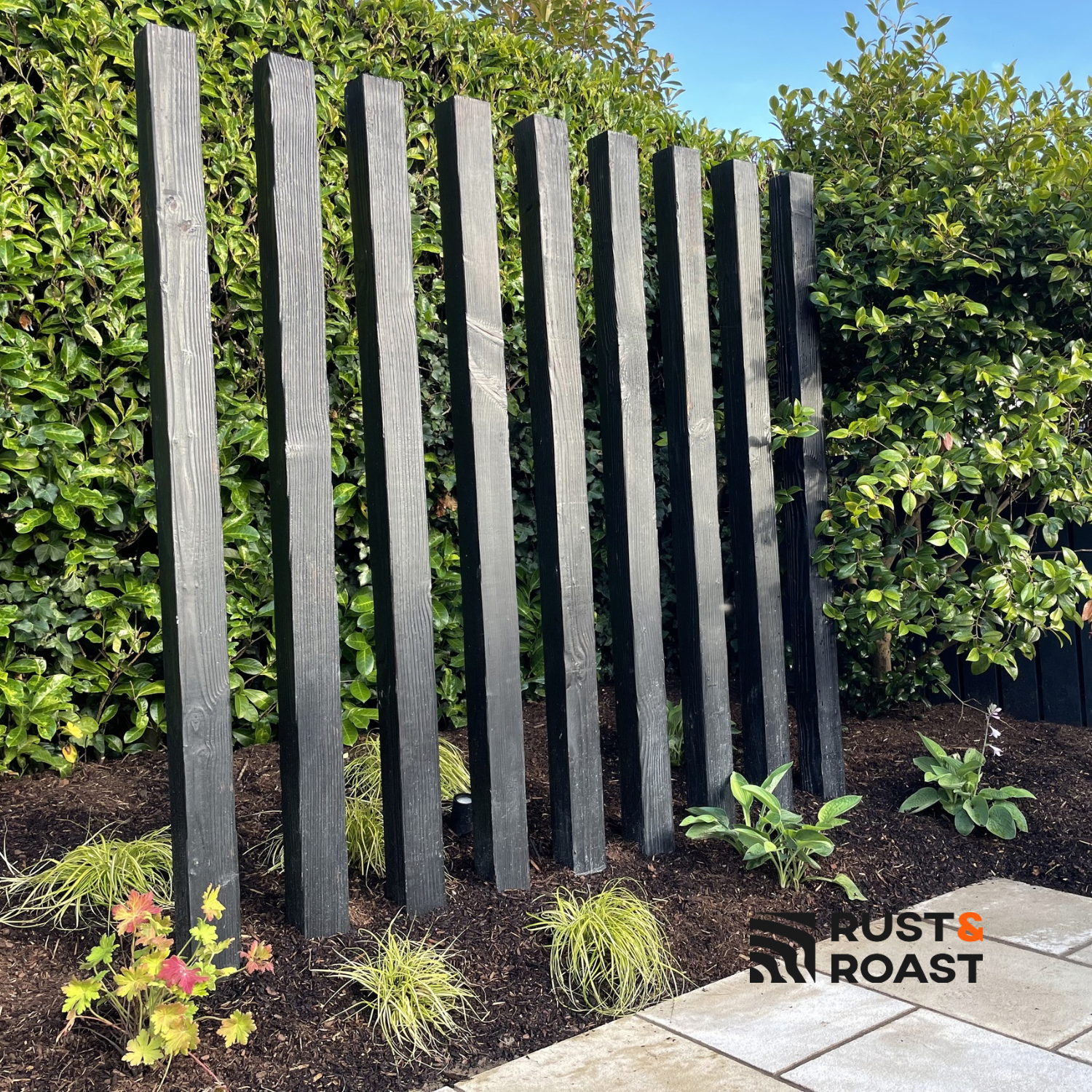 Charred Douglas Fir Virtical Divider from Rust and Roast