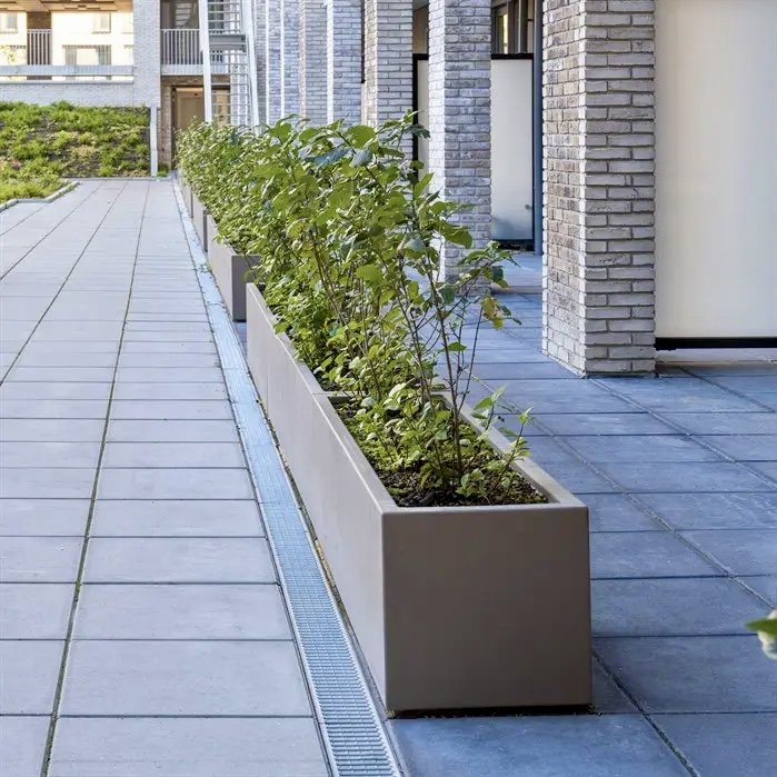 Rectangular Aluminum Planters (With Wheels)