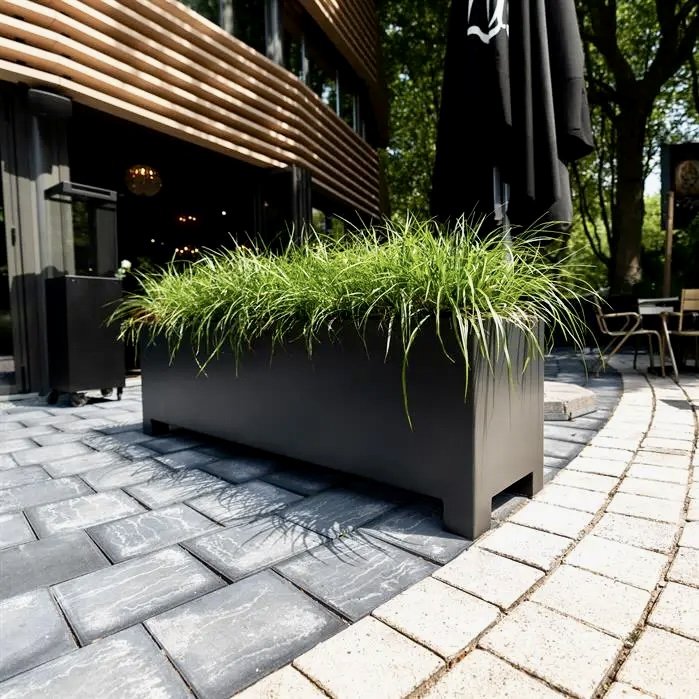 Rectangular Aluminum Planters (With Feet)