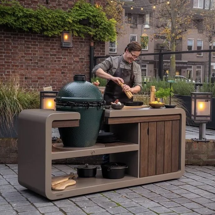 KAMADO Corten Steel Cooking Station