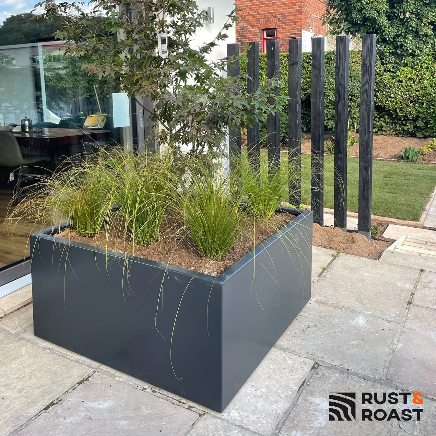 Rectangular Aluminum Planters (With Bottom)