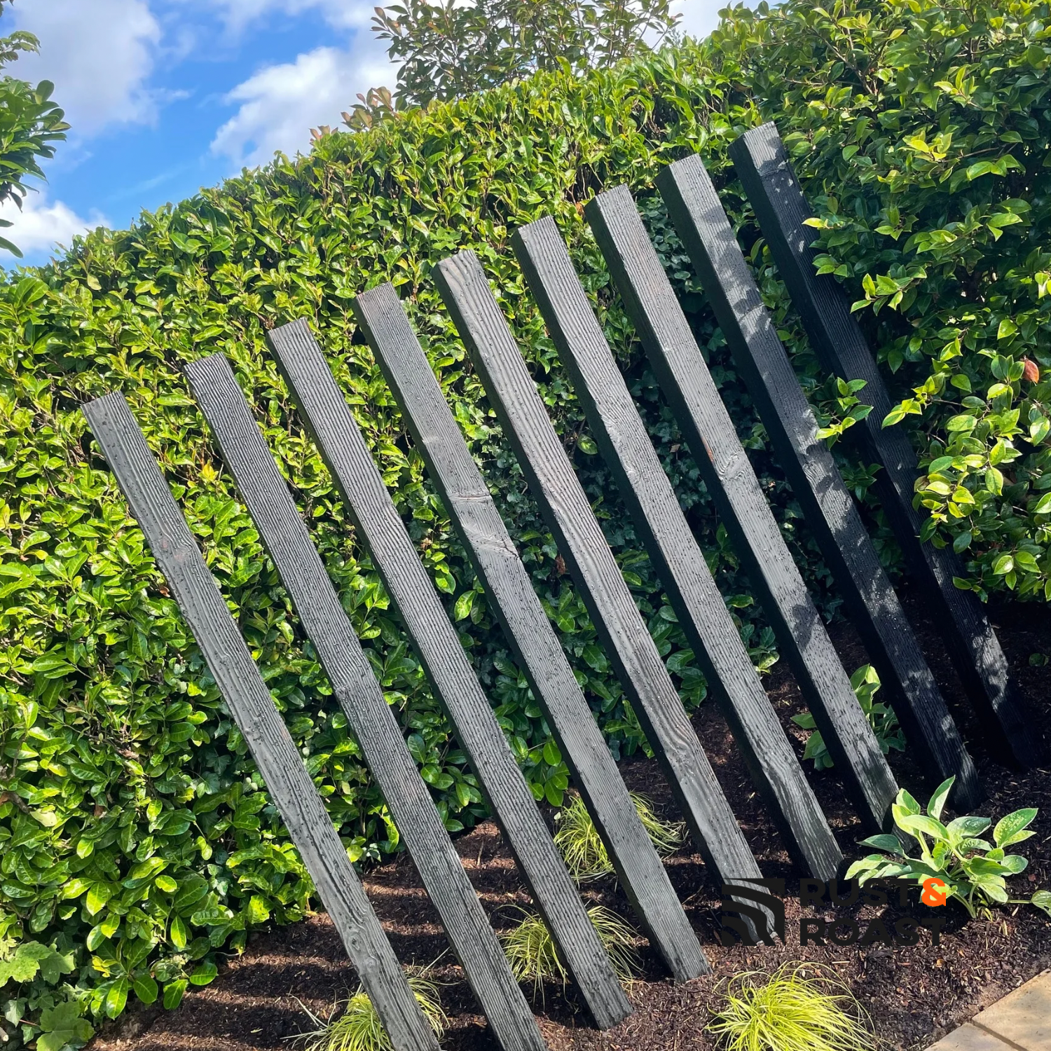 Charred Douglas Fir Virtical Divider from Rust and Roast