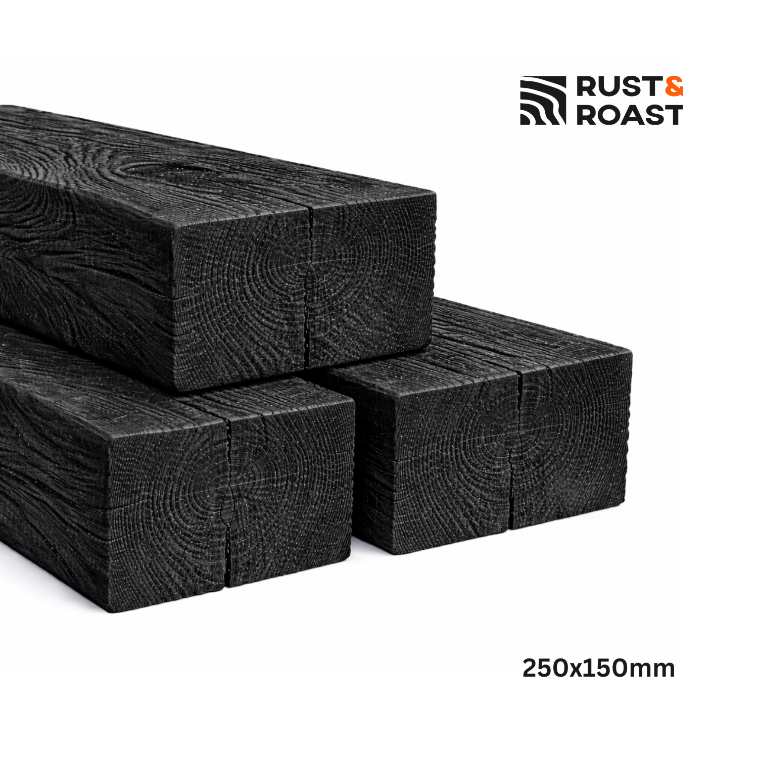 Charred Douglas Fir Vertical Divider from Rust and Roast 250x150mm