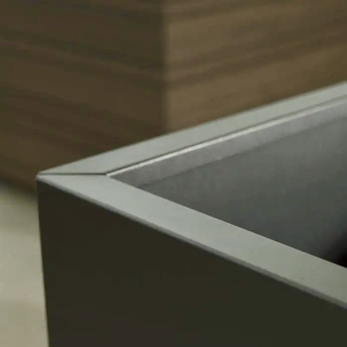 Square Connect Coated Steel Planter (without bottom)
