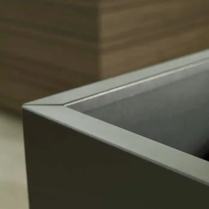 Square Connect Coated Steel Planter (without bottom)