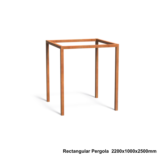 Transform Your Garden with a Stunning Rectangular Corten Steel Pergola