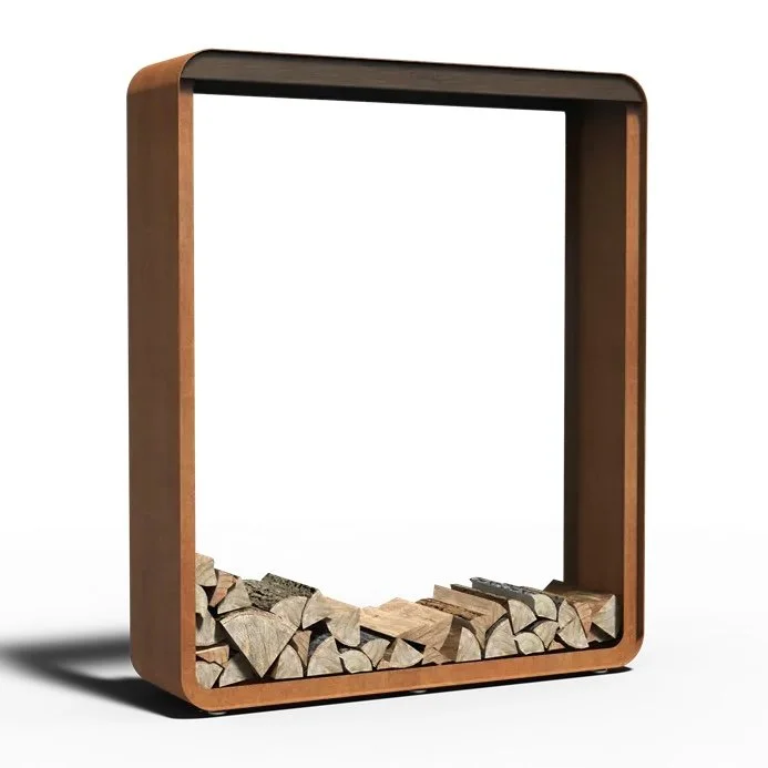 Serra Corten Steel Wood Storage