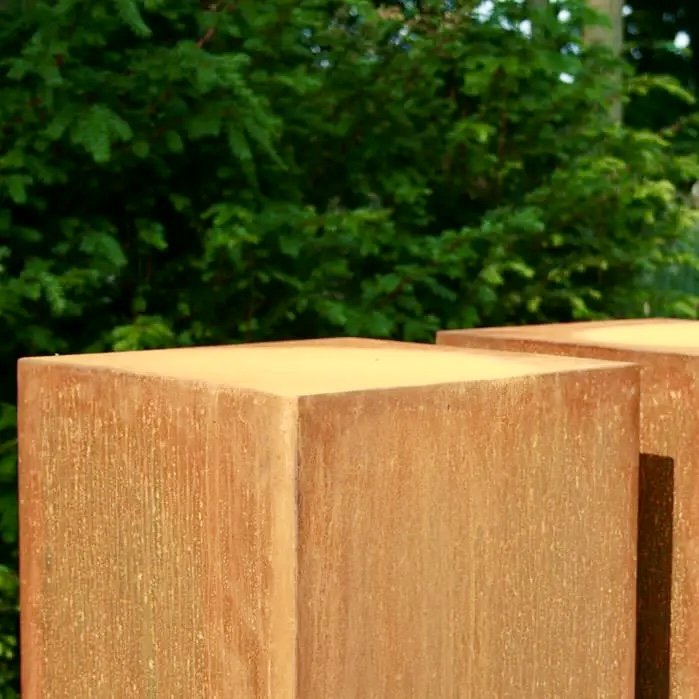 Corten steel pedestals