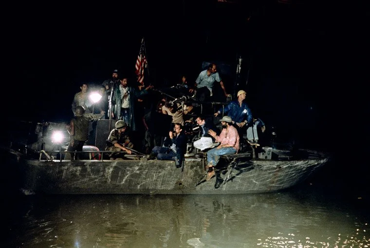 The camera crew with Francis Ford Coppola on the BRP