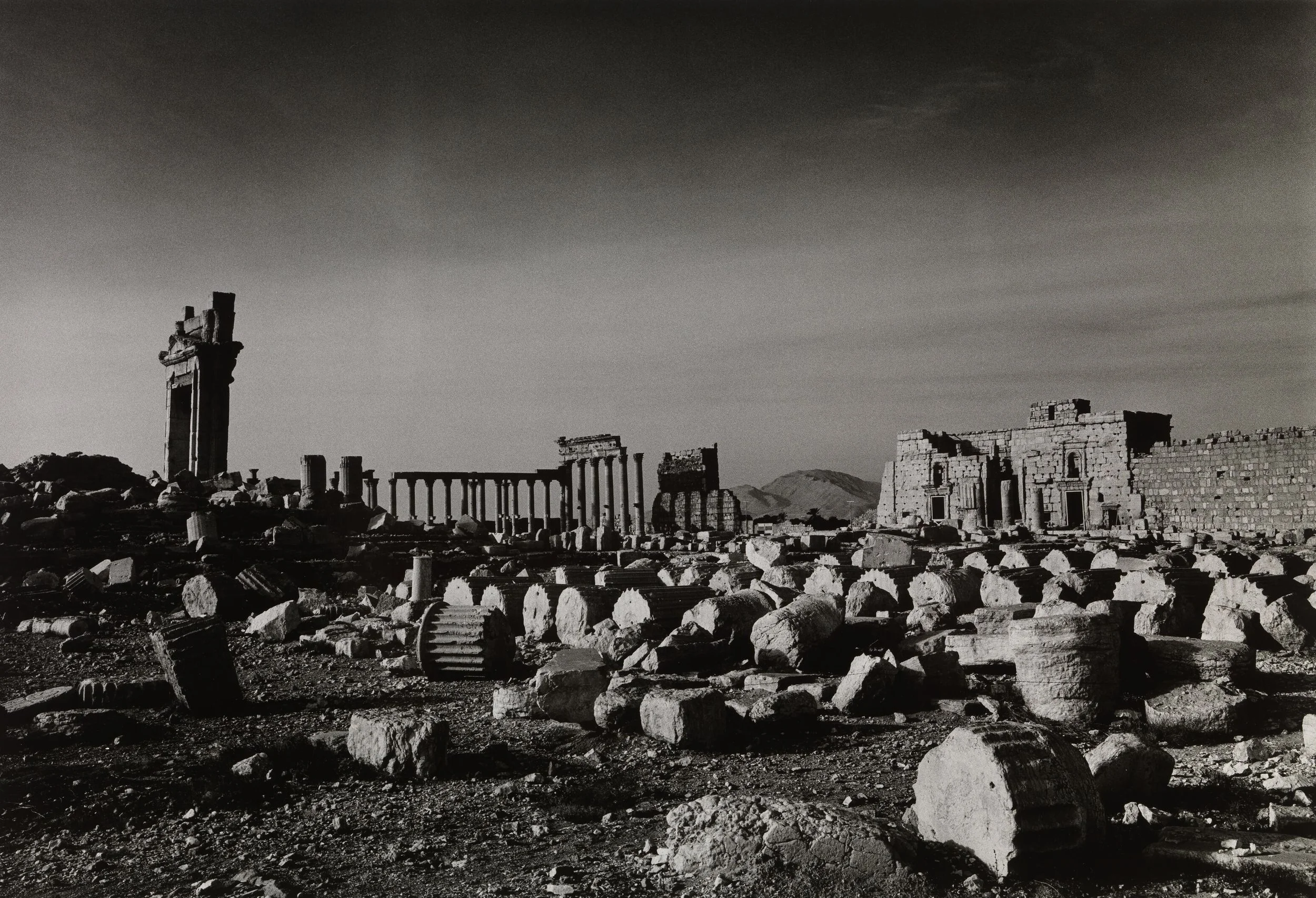 Damage of the Bel Temple by Isis. Palmyra, Syria, 2018 © Don McCullin. Courtesy the artist and Hauser & Wirth