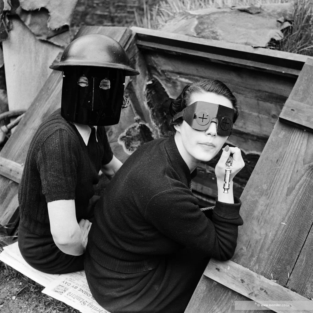 Lee Miller, Fire Masks, London, England, 1941 © Lee Miller Archives, England 2025. All rights reserved. leemiller.co.uk