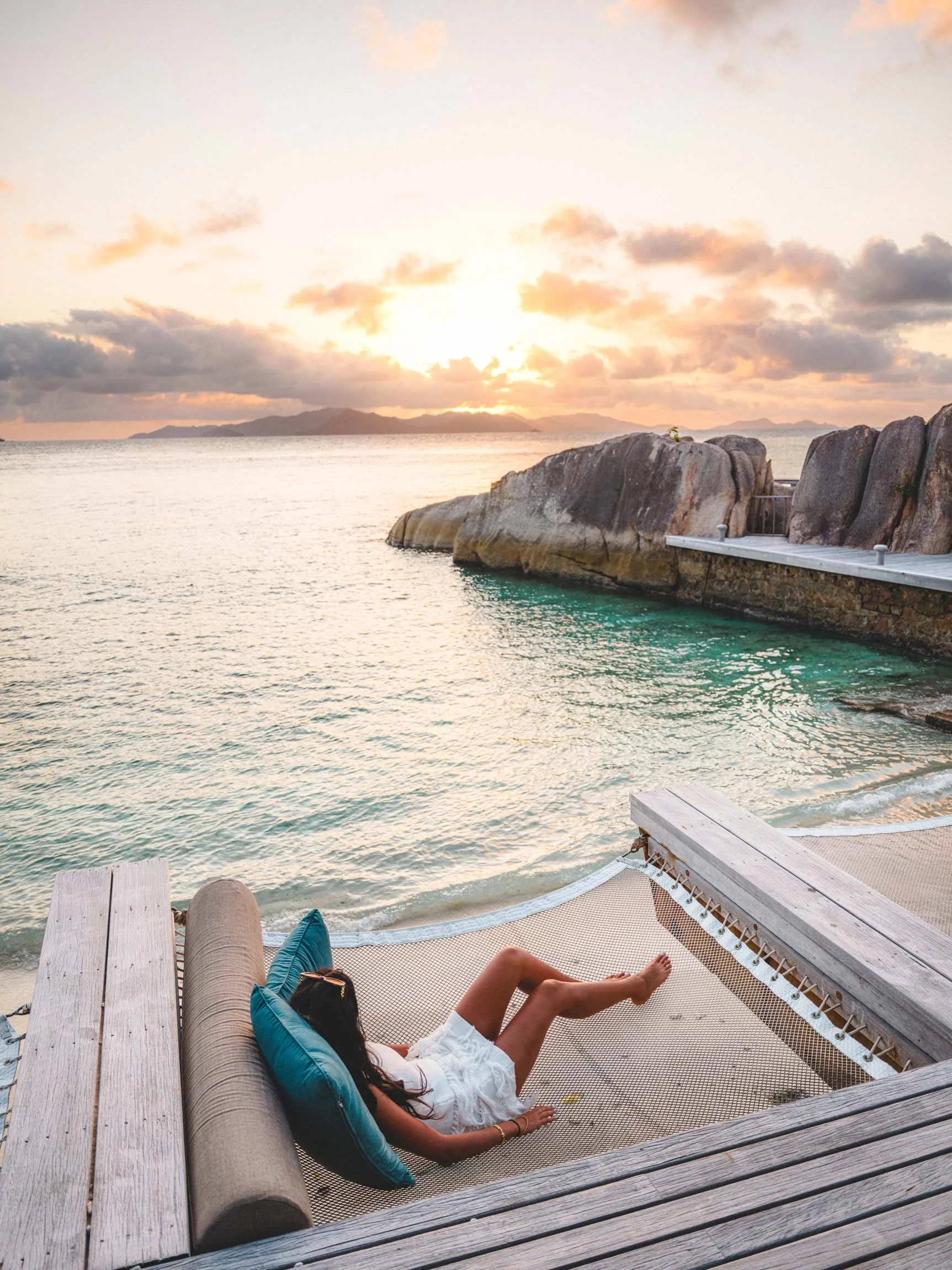 coucher de soleil aux seychelles