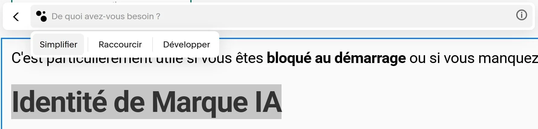 rédacteur ia squarespace