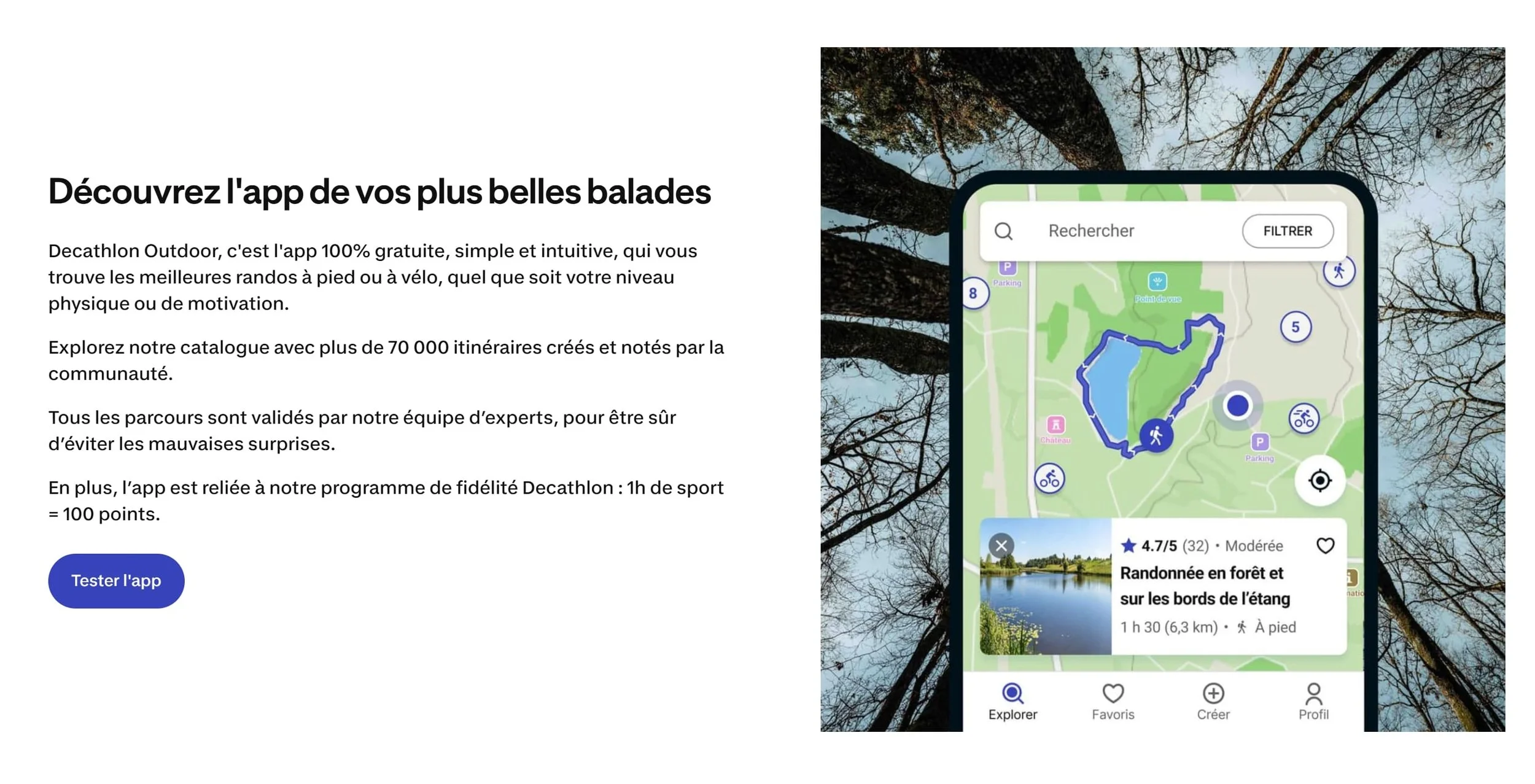 decathlon app randonnée