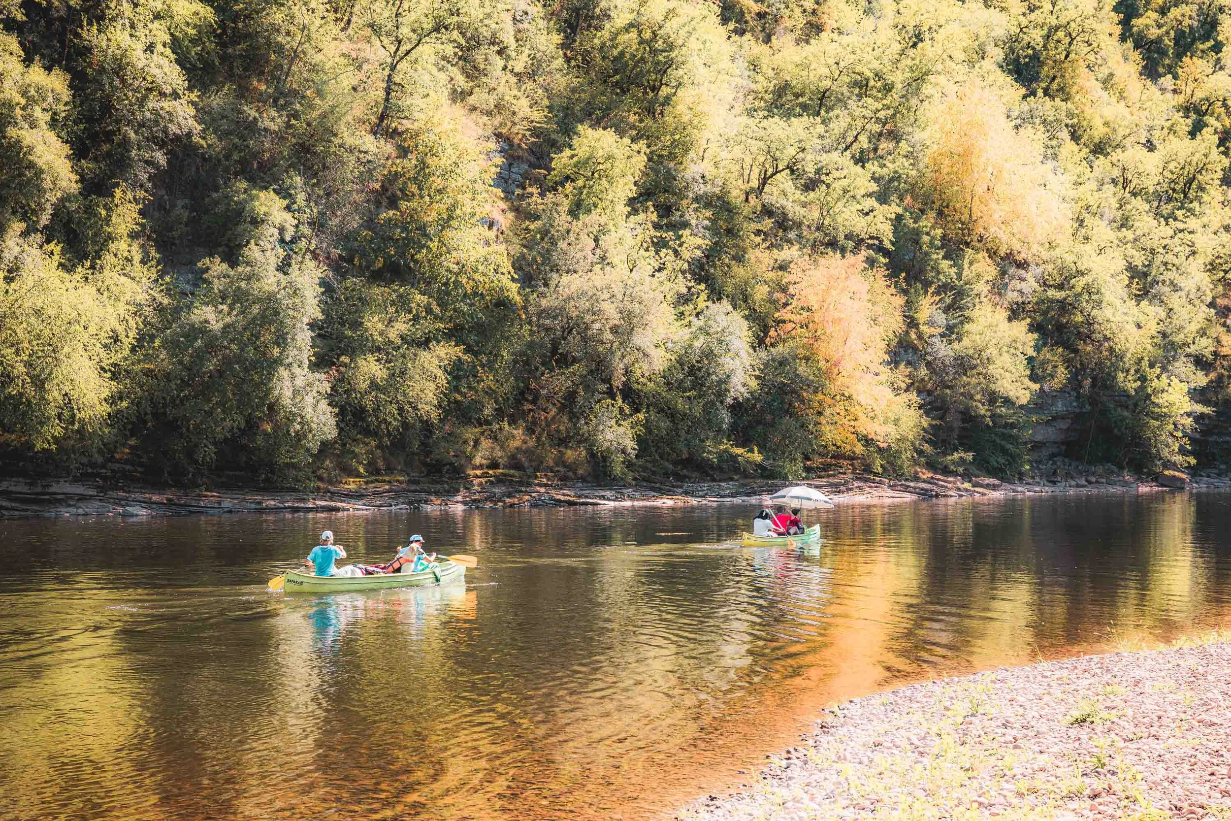 Canoë-kayak sur la Dordogne