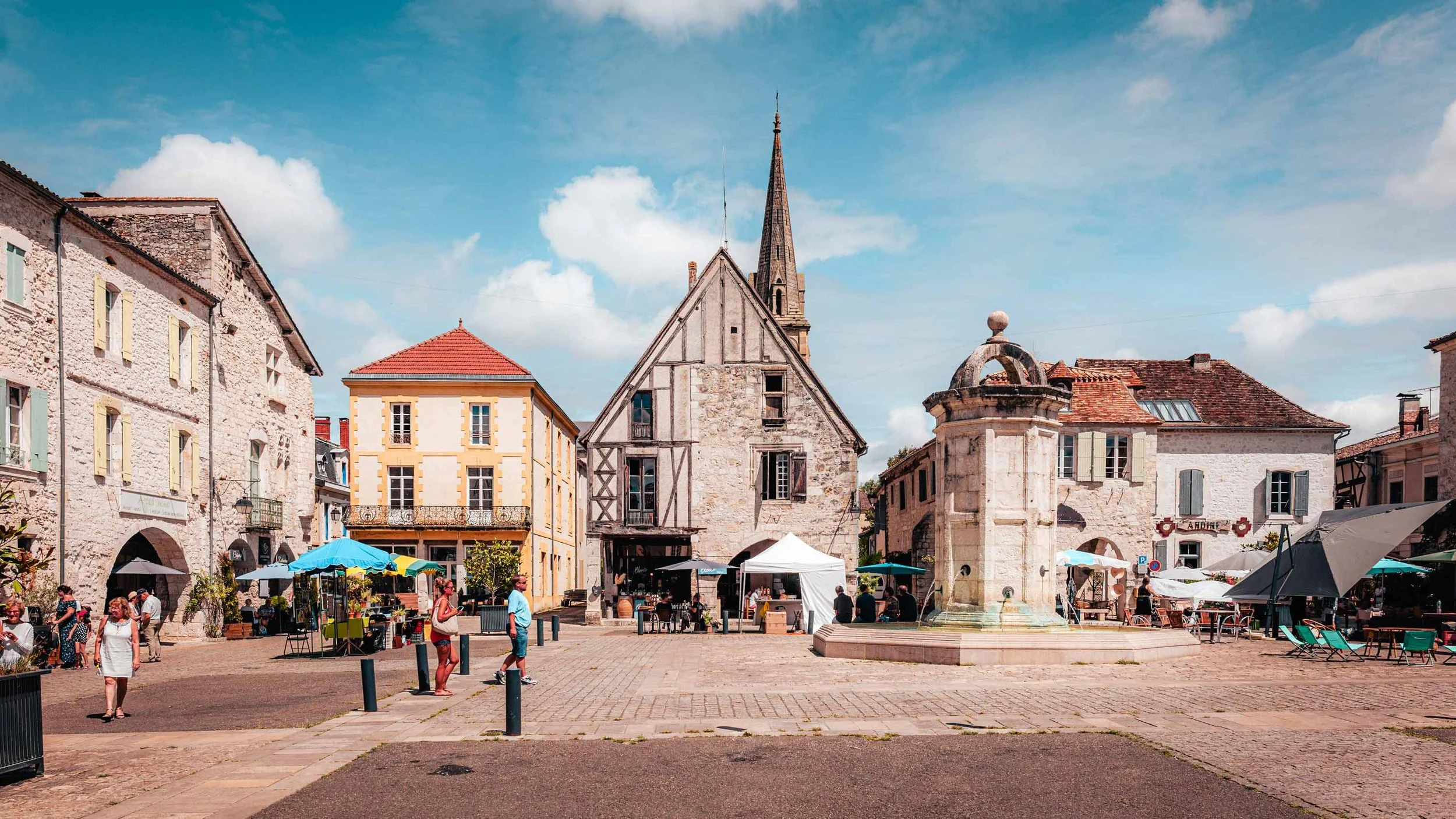 arcades Bastide d'Eymet