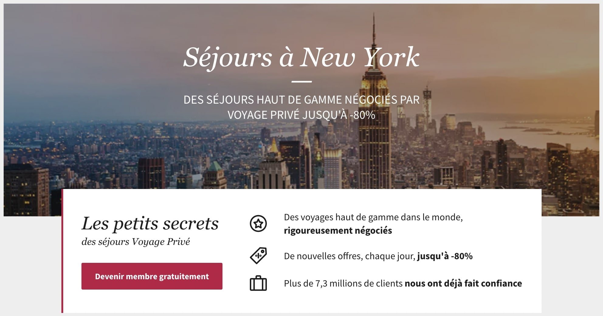 voyage prive new york