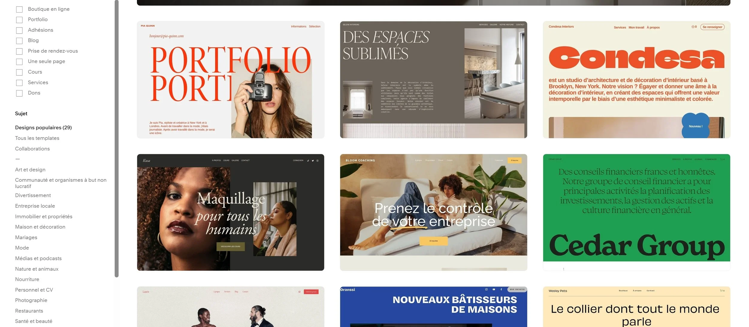 squarespace template