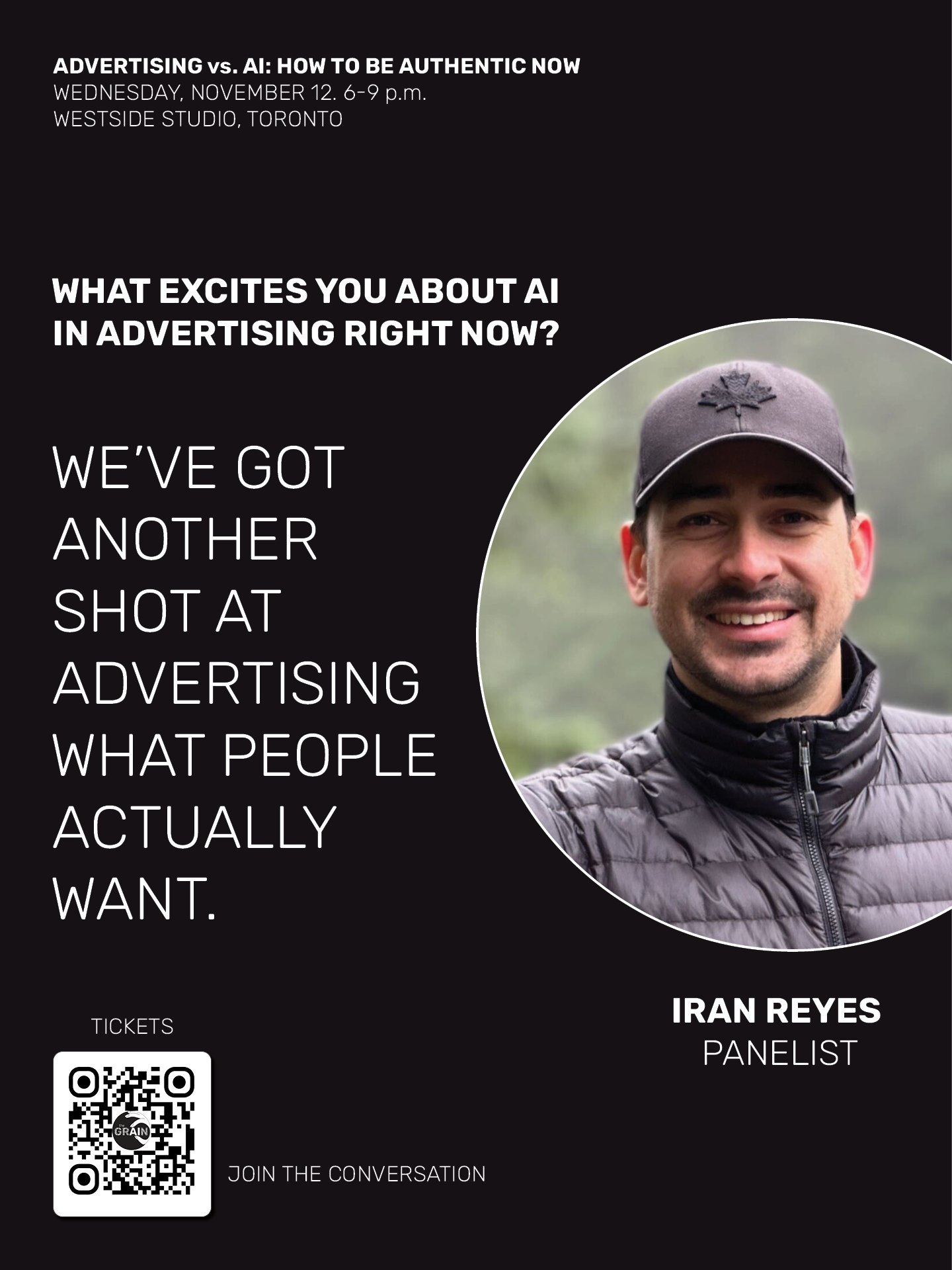 Get your tickets today for ADVERTISING vs. AI: How to be authentic now ✨

Meet panelist&mdash;Iran Reyes
Senior VP Global Head of Engineering, Monks
@iranreyesf 
@madebymonks 

Join Iran Reyes and our panel of leading experts for lively and cutting e